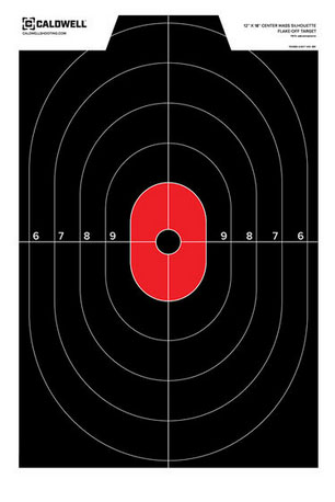 CALDWELL SILHOUETTE CENTER MASS TARGET 8PK - Hunting Accessories